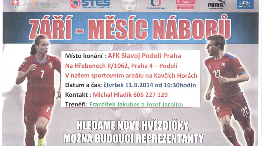NÁBOR NOVÝCH FOTBALISTŮ