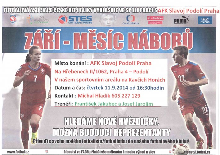NÁBOR NOVÝCH FOTBALISTŮ